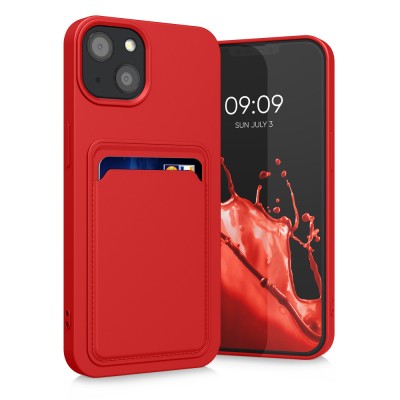 Husa Kwmobile pentru Apple iPhone 13, Silicon, Rosu, 55955.09 foto