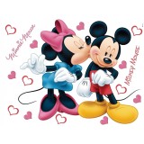 Sticker Mickey Mouse si Minnie - 65x85cm - DK882