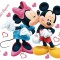 Sticker Mickey Mouse si Minnie - 65x85cm - DK882