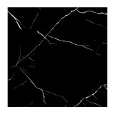 Gresie exterior / interior portelanata White Nero Marble, 60 x 60 cm, negru, lucioasa, rectificata, aspect marmura