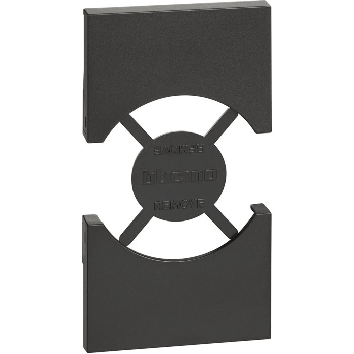 Placa pentru priza schuko KG4140A16 KG4140A16F 2M Living Now Bticino negru KG03