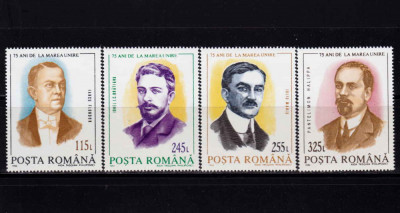 RO 1993 ,LP 1328 , &amp;quot;75 de ani de la Marea Unire &amp;quot; ,serie ,MNH foto