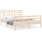 Cumpara ieftin Cadru de pat cu tablie, 160x200 cm, lemn masiv