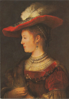 RFG, reproduceri de arta, Rembrandt, Portretul Saskia van Uylenburgh, c.p. nec. foto