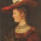 RFG, reproduceri de arta, Rembrandt, Portretul Saskia van Uylenburgh, c.p. nec.