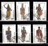 A12 S6 6 - Timbre foart vechi - Tanzania - luptatori bastinasi, Militar, Stampilat