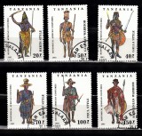 A12 S6 6 - Timbre foart vechi - Tanzania - luptatori bastinasi