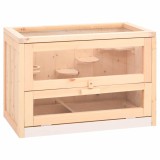 Cumpara ieftin Cusca pentru hamsteri, 60x35,5x42 cm, lemn masiv de brad