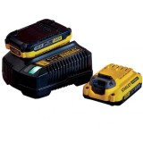 Stanley SFMCB12D2 - Set 2 acumulatori si incarcator Li-Ion 18 V 2 Ah