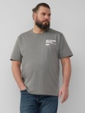 s.Oliver Big Sizes Tricou barbati big sizes cu imprimeu cu logo Ford, decolteu la baza gatului, Gri inchis, 2XL