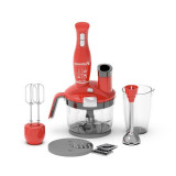 Blender 4 in 1 Hausberg HB-7710RS, capacitate bol 1.5 l, 1500 W, functie turbo, Rosu