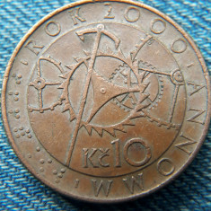2p - 10 Korun 2000 Cehia / coroane /an unic de batere / moneda comemorativa