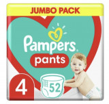 Pampers Pants 4 (9-15 kg) Scutece 52 buc.