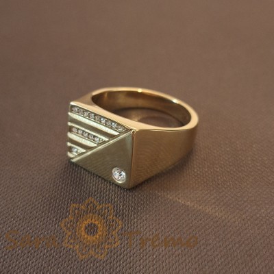 Ghiul cu cristale zirconia, latime 1.5 cm foto