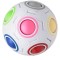 Minge antistres Fidget Rainbow Magic Ball, joc tip cub rubic, alb, Magic Puzzle