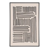 Cumpara ieftin Lipari v&aacute;szon nyomat, fekete/b&eacute;zs, No.1 100x140 cm