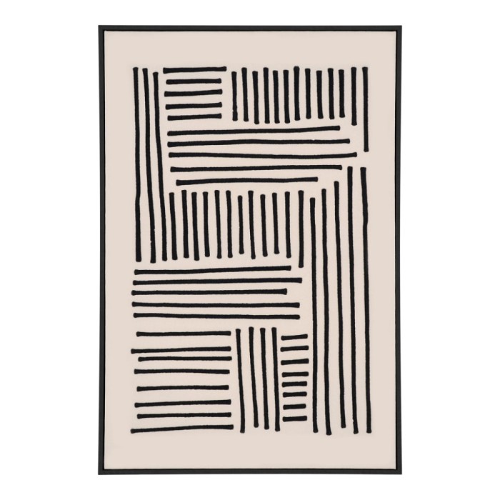 Lipari canvas print, negru/bej, No.1 100x140 cm