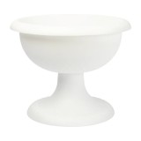 Suport ghiveci plastic 40cm alb &ndash; Gradina