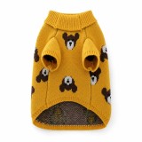 Pulover Tricotat pentru C&acirc;ini Mici, Model Ursuleți