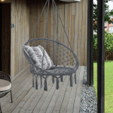 Scaun suspendat Tampico DG 140 cm gri inchis [casa.pro] HausGarden Leisure