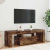 VidaXL Comodă TV cu lumini LED, stejar fumuriu, 120x35x40 cm 815666