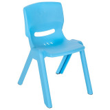 Scaunel cu spatar pentru copii Happy Chair Albastru, Pilsan