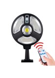 Lampa Solara Rotunda cu Senzor de Miscare, Suport Reglabil 360, IPX65 si Telecomanda