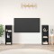 vidaXL Set comodă TV 2 pcs Stejar negru 107 x 35 x 37 cm Lemn compozit 3393547