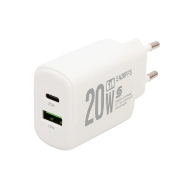 Incarcator retea rapid USB + USB-C QC PD PPS 20W SAL SA20PPS foto