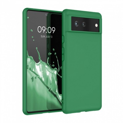 Husa pentru Google Pixel 6, Silicon, Verde, 55434.227, kwmobile foto