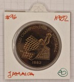 Jamaica, 1 Dollar 1982, KM#96, comemorativa, World Football Spain 1982
