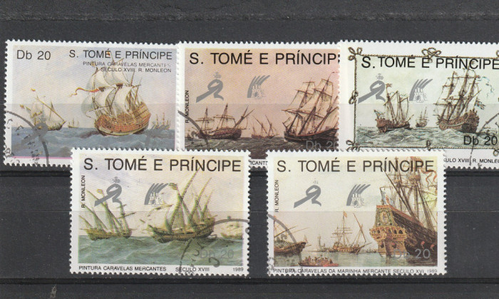 Pictura ,corabii ,St.Tome e Principe.