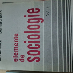 Elemente de sociologie, vol. 1 Dumitru Stan, Ion Ionescu