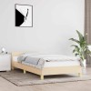 VidaXL Cadru de pat cu tăblie fără saltea, crem, 80x200 cm, textil 347372