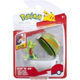 Figurina in bila Clip N Go Pokemon S2, Treecko si Nest Ball