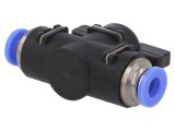Ventil de &icirc;nchidere PNEUMAT 0&divide;10bar alamă nichelată PBT 6mmx2 0&divide;60&deg;C