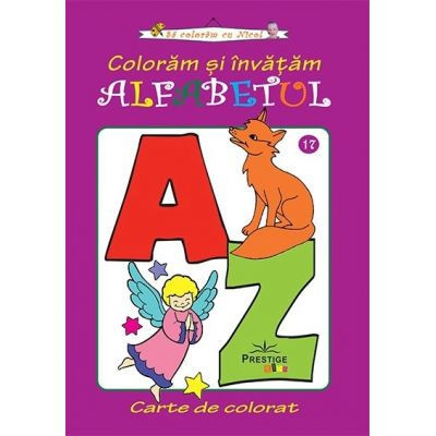 Coloram si invatam alfabetul, carte de colorat - Flory Preda foto