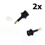 Toslink la Mini Toslink 3.5mm Adaptor Optic 2 buc, Oem
