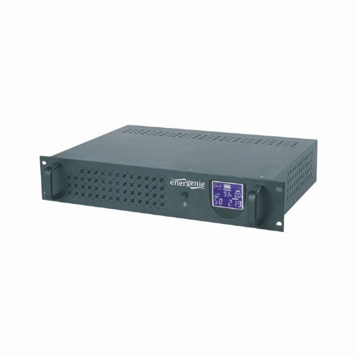 UPS GEMBIRD, Line Int. cu management, rack, 1500VA/900W, AVR, IEC x 4, 2 x baterie 12V/8Ah, display LCD, back-up 1 - 10 min., &amp;quot;UPS-RACK-1500&amp;quot