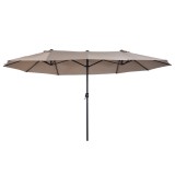 Outsunny umbrele de gradina umbrela dubla 4.6m gradina piscina | Aosom Romania