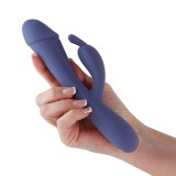 Vibrator Rabbit Obsessions - Scarlett, Bleumarin, 20 cm, NS Toys