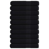 Gossi prosoape de sauna, frogn, 10 buc., negru, 80x200 cm, 360 g/m2