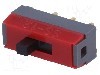 Intrerupator glisant, 2 pozitii, SPDT, ON-ON, NKK SWITCHES - SS12SDP4