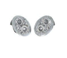 Far Mini One/Cooper/Cabrio (R50/R52/R53), 06.2001-07.2007, model tuning, montare fata, stanga+dreapta, cu lumina de parcare LED; H1+H1+LED; manual/el