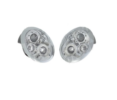 Far Mini One/Cooper/Cabrio (R50/R52/R53), 06.2001-07.2007, model tuning, montare fata, stanga+dreapta, cu lumina de parcare LED; H1+H1+LED; manual/el foto