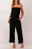 C803-1 Salopeta lunga casual din material lejer elastic