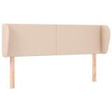 Cumpara ieftin Tablie pat cu aripioare cappuccino 147x23x78/88cm piele eco