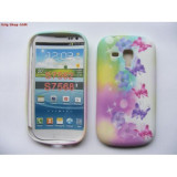 Husa Silicon Samsung Galaxy S Duos S7562 Butterfly Roz