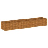 Cumpara ieftin Strat inaltat de gradina, 479x100x69 cm, otel corten