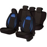 Cumpara ieftin Huse scaune auto cu insertii de piele ecologica SEAT Cordoba 2000 -2009 (Negru , Albastru), Umbrella